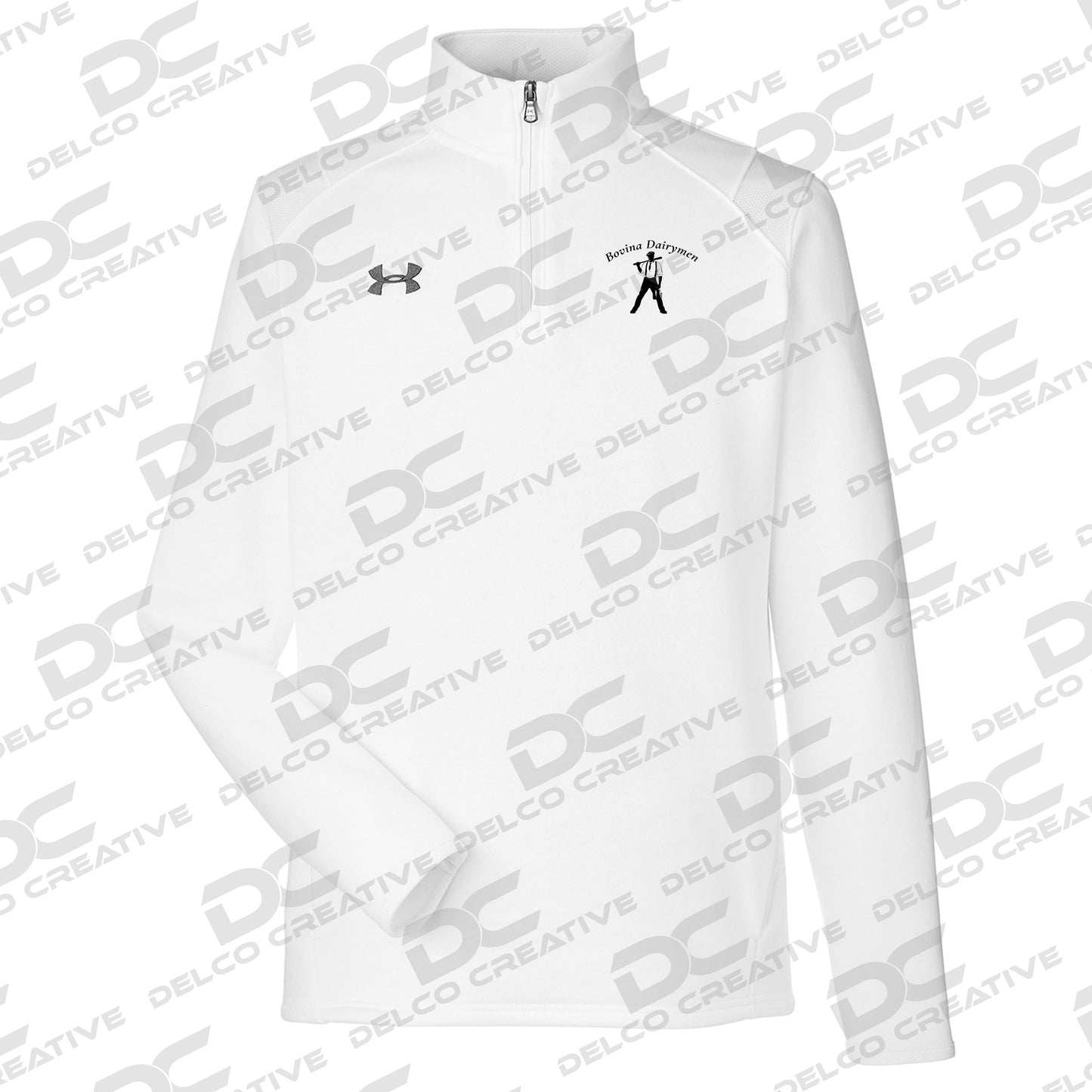 Bovina Dairymen Under Armour Men's Hustle Quarter-Zip Pullover Sweatshirt