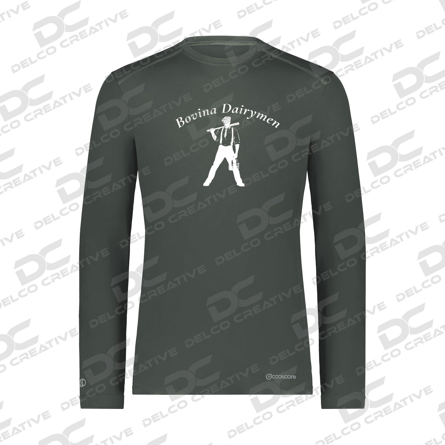 Bovina Dairymen Holloway Youth Essential Long Sleeve Tee Powered by Coolcore