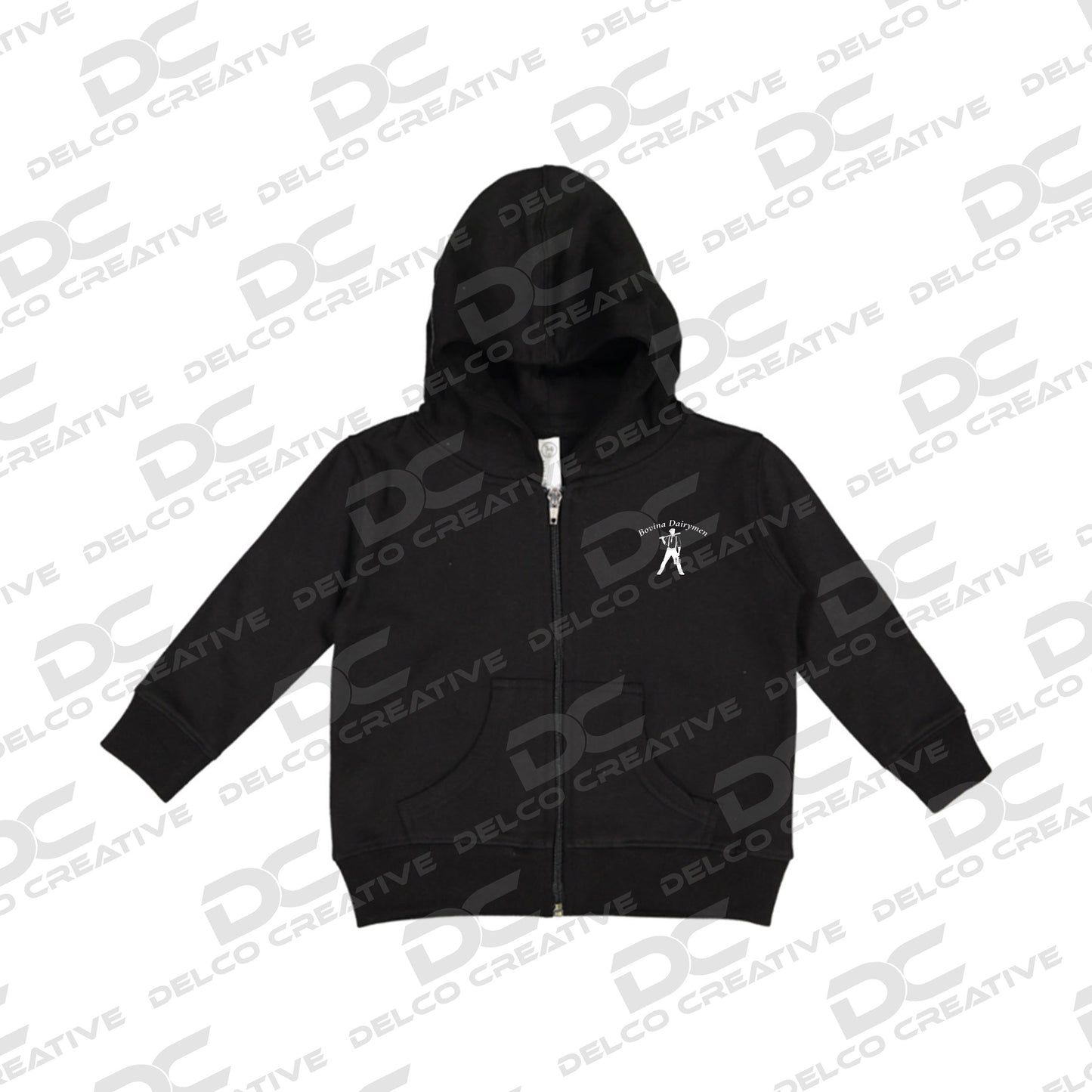 Bovina Dairymen Rabbit Skins Toddler Zip Fleece Hoodie