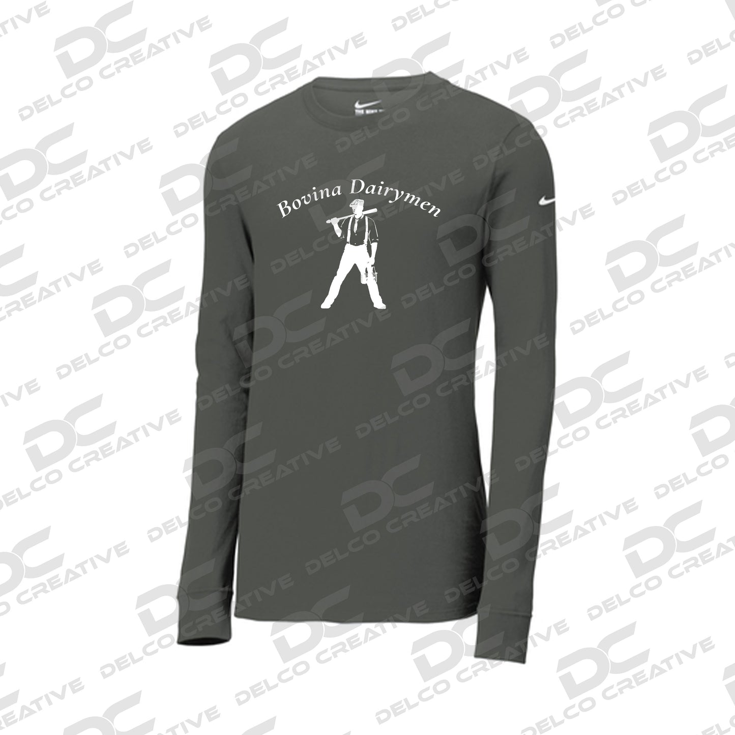 Bovina Dairymen Nike Dri-FIT Cotton/Poly Long Sleeve Tee