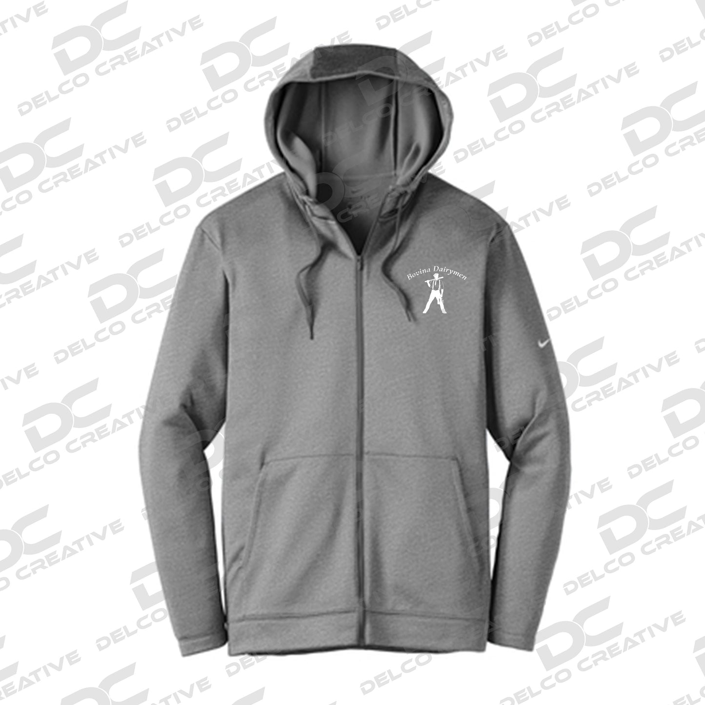 Bovina Dairymen Nike Therma-FIT Full-Zip Fleece Hoodie