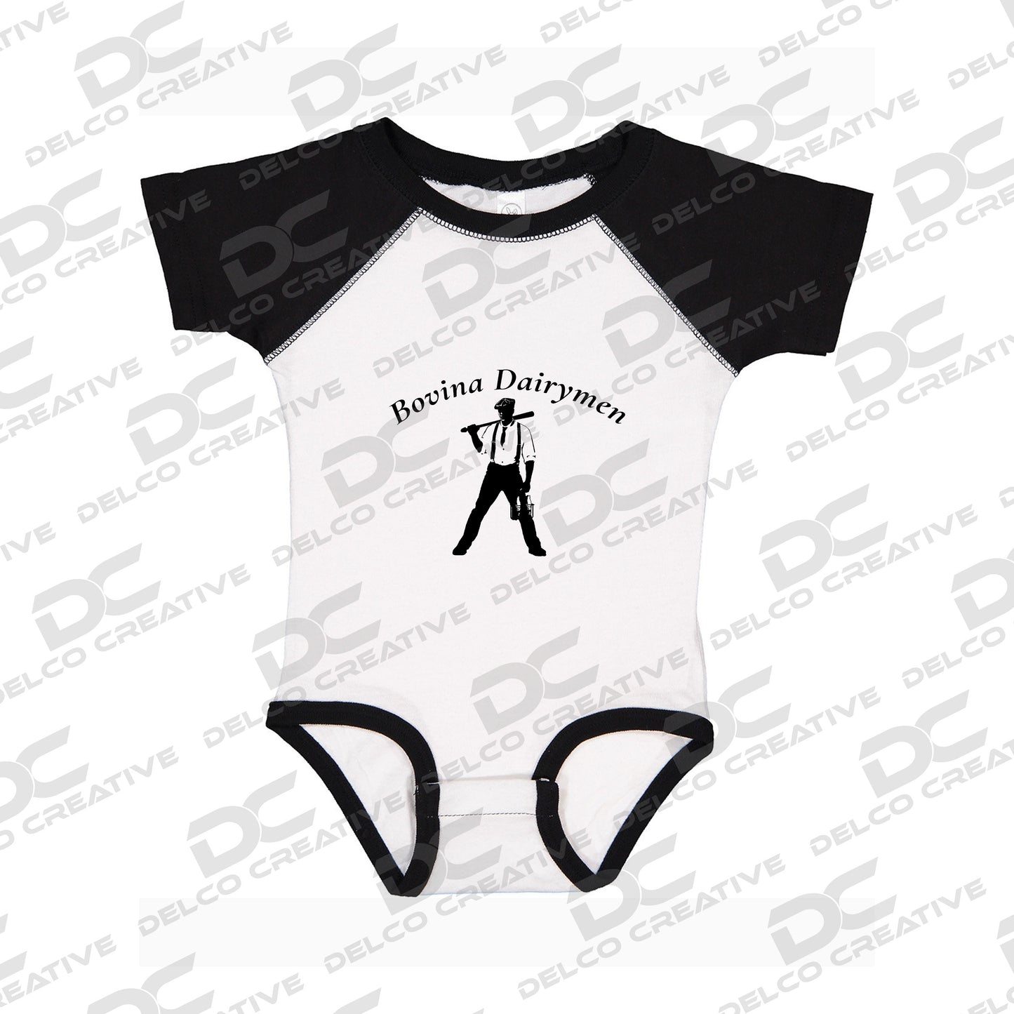 Bovina Dairymen Rabbit Skins Infant Baseball Bodysuit