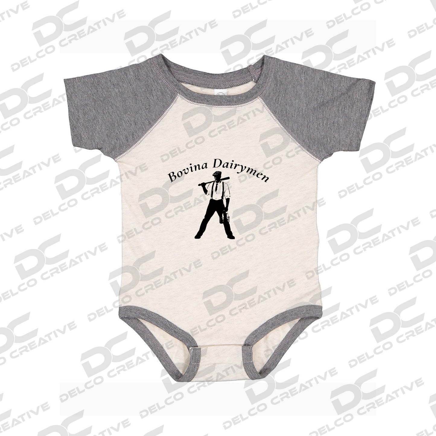 Bovina Dairymen Rabbit Skins Infant Baseball Bodysuit