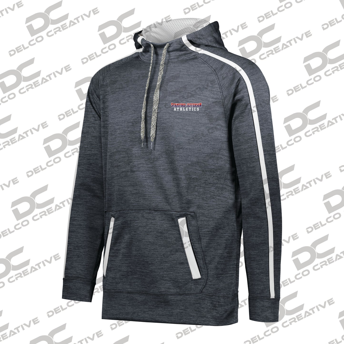 SCS/JCS Athletics Embroidered Tonal Heather Hoodie