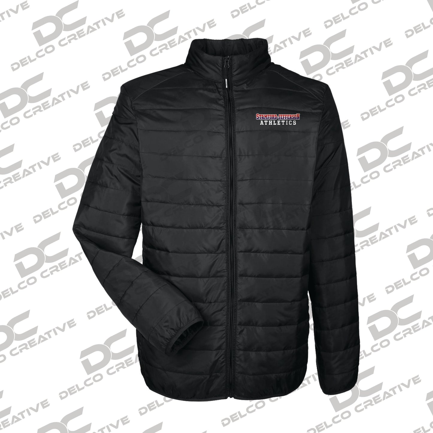 SCS/JCS Athletics Embroidered Packable Puffer Jacket