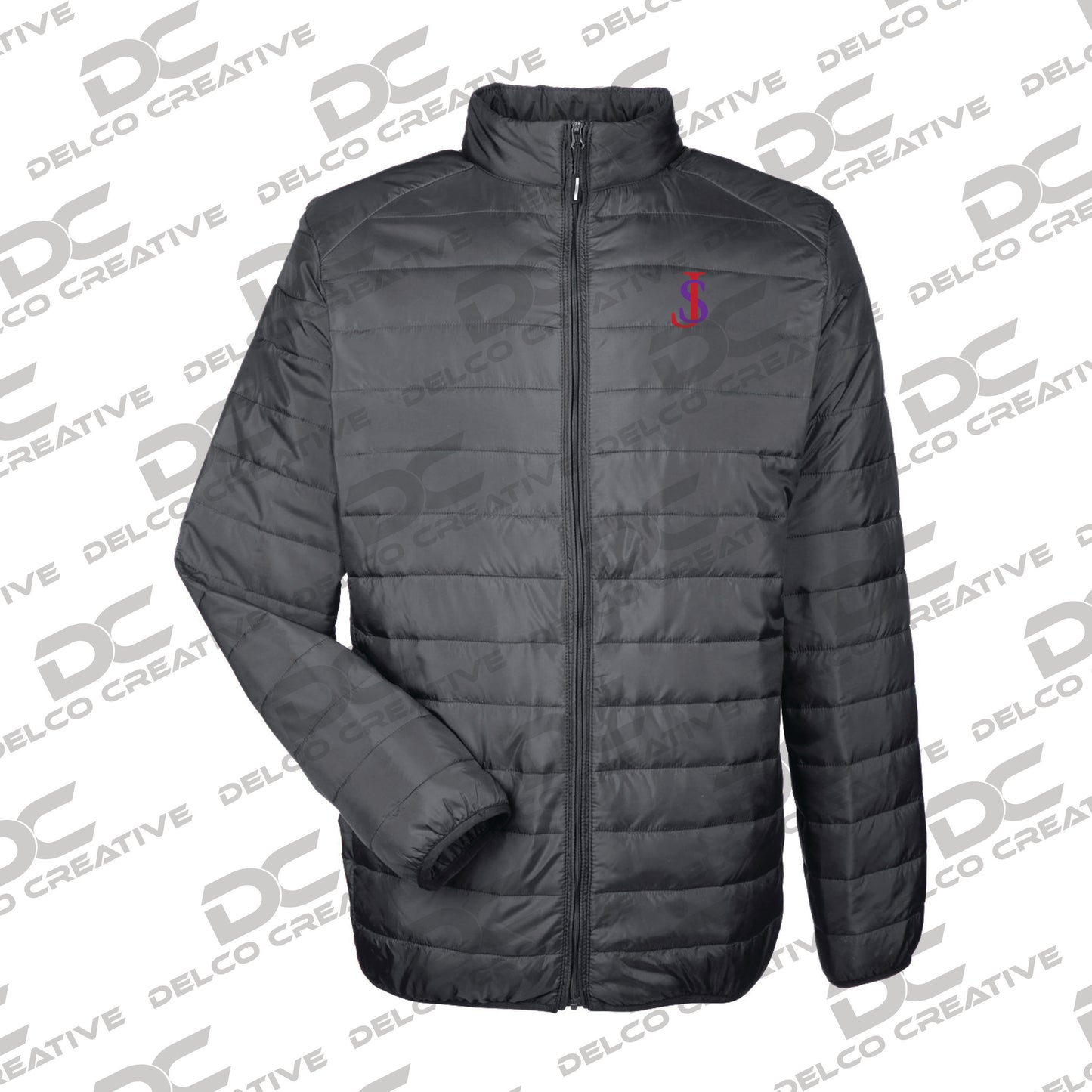 SCS/JCS "SJ" Embroidered Packable Puffer Jacket
