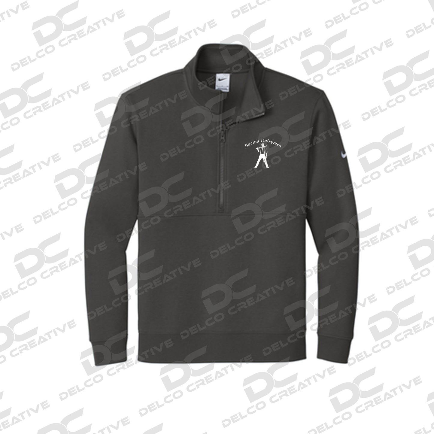 Bovina Dairymen Nike Club Fleece Sleeve Swoosh 1/2-Zip