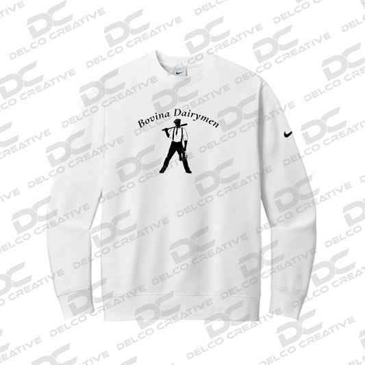 Bovina Dairymen Nike Club Fleece Sleeve Swoosh Crew