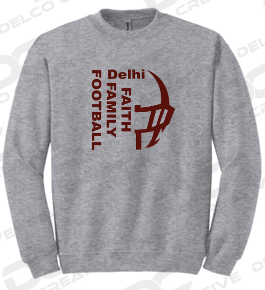 Delhi Faith Family Football Crewneck