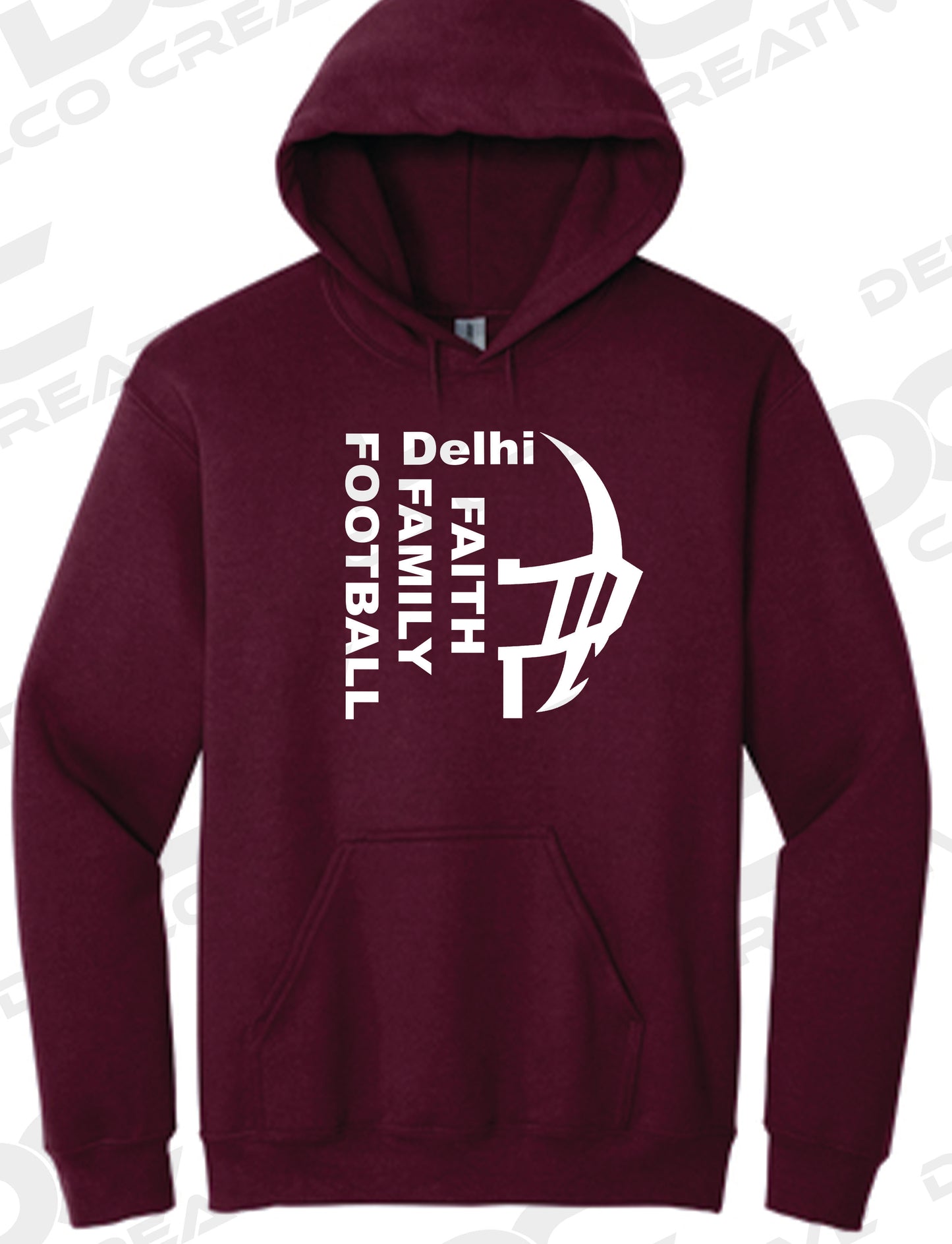 Delhi Faith Family Football Hoodie