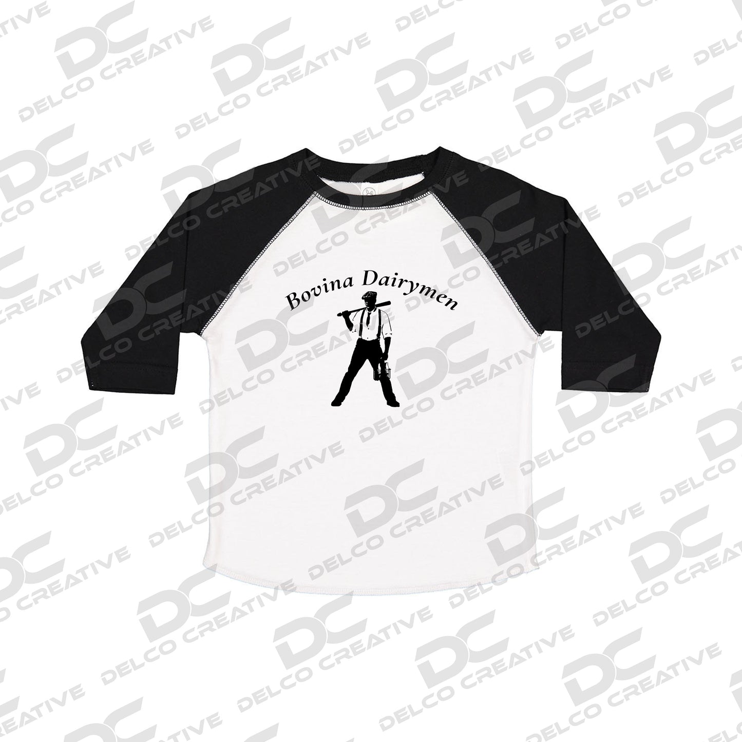 Bovina Dairymen Rabbit Skins Toddler Baseball T-Shirt