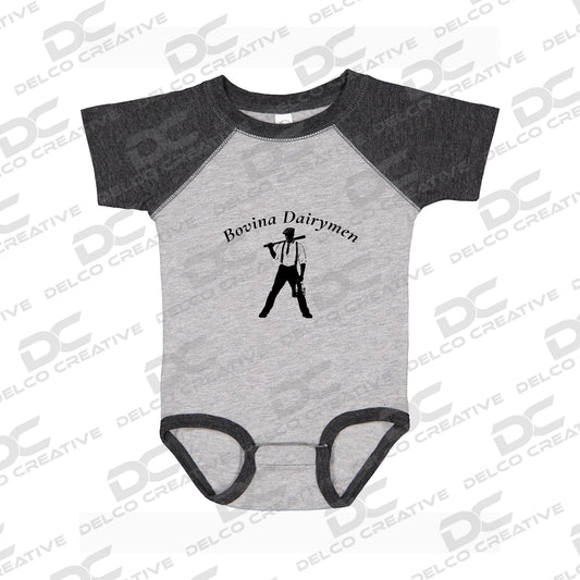 Bovina Dairymen Rabbit Skins Infant Baseball Bodysuit