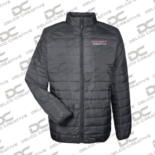 SCS/JCS Athletics Embroidered Packable Puffer Jacket