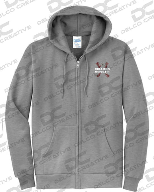 DA Softball #1 Zip-Up Hoodie