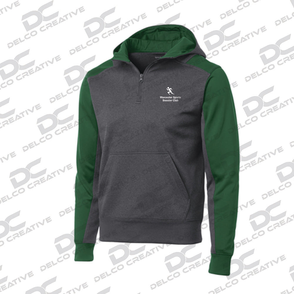 WSBC Two Toned 1/4 Zip Hooded Sweatshirt