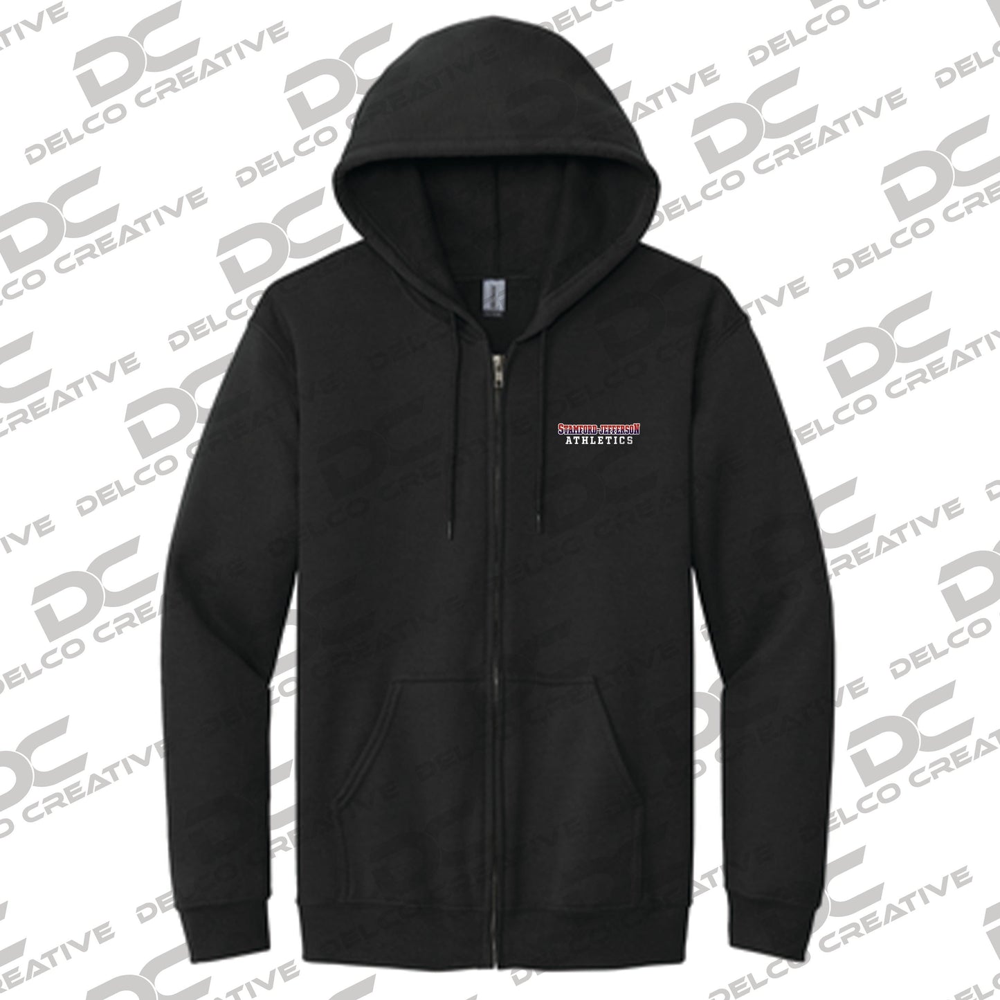 SCS/JCS Athletics Embroidered Full Zip Hoodie