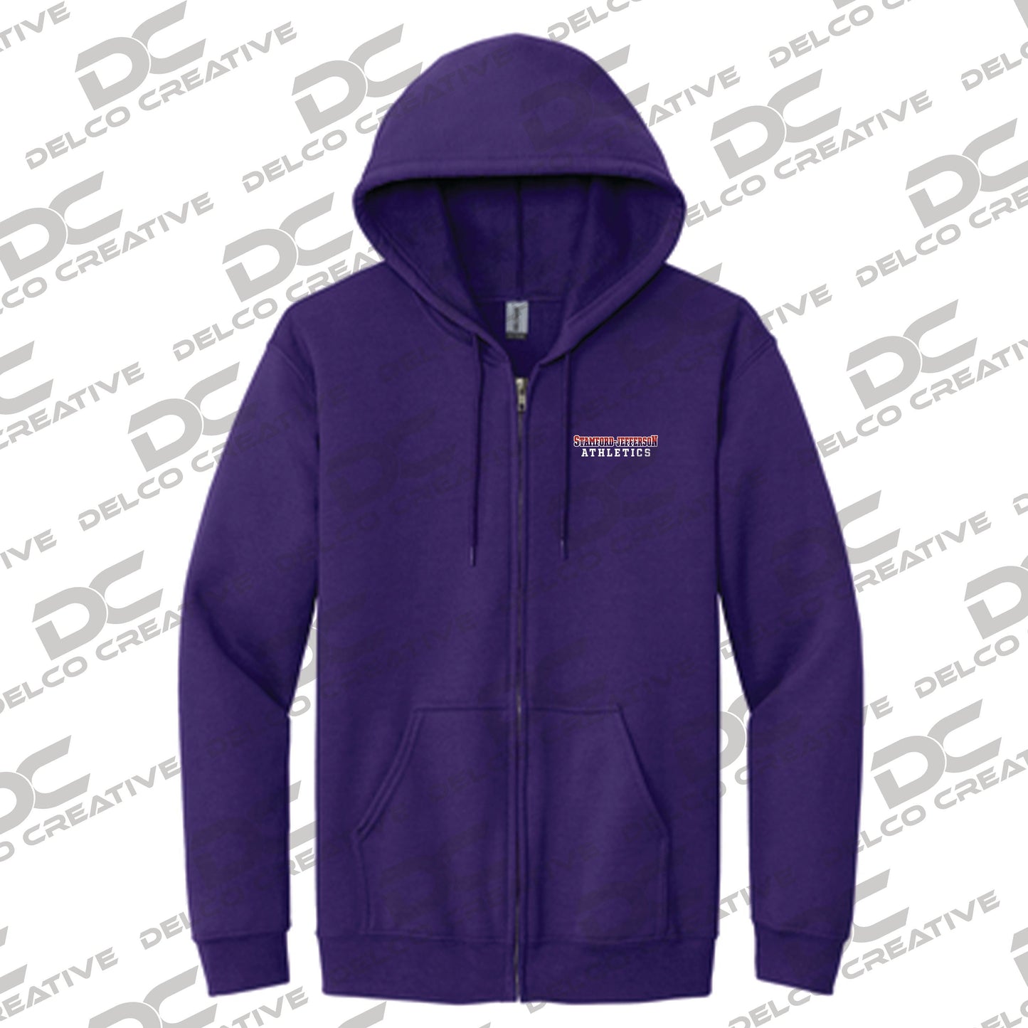 SCS/JCS Athletics Embroidered Full Zip Hoodie