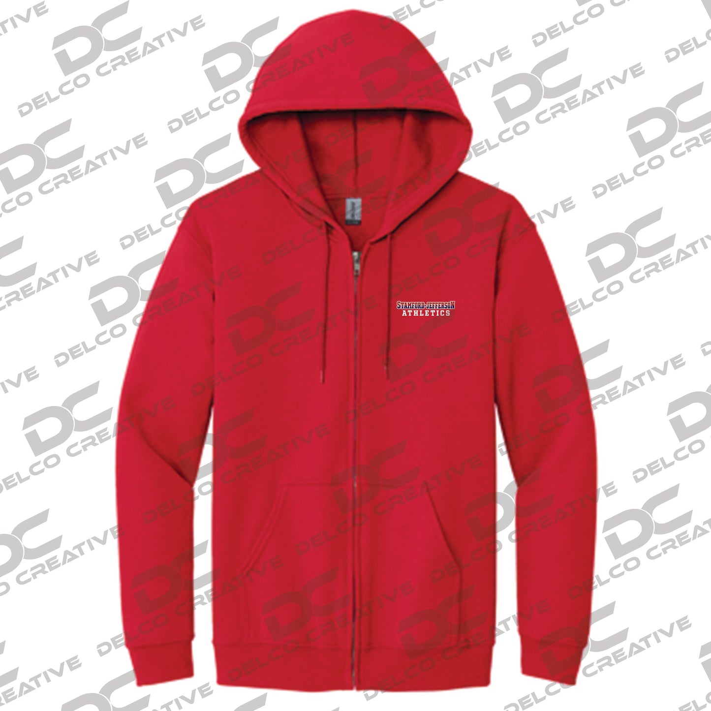 SCS/JCS Athletics Embroidered Full Zip Hoodie