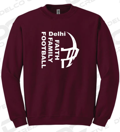 Delhi Faith Family Football Crewneck